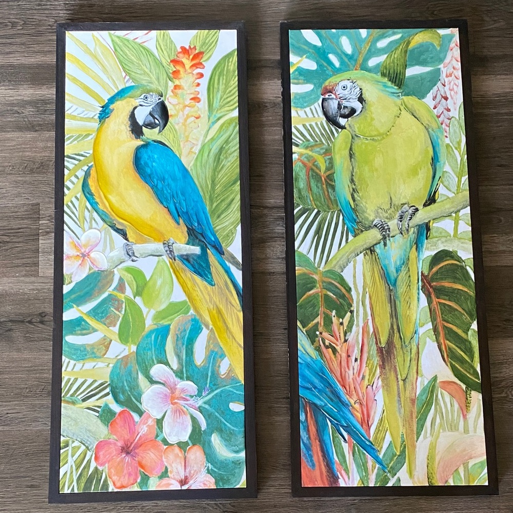 T.J.Maxx Parrot Wall Art - Yellow and Blue